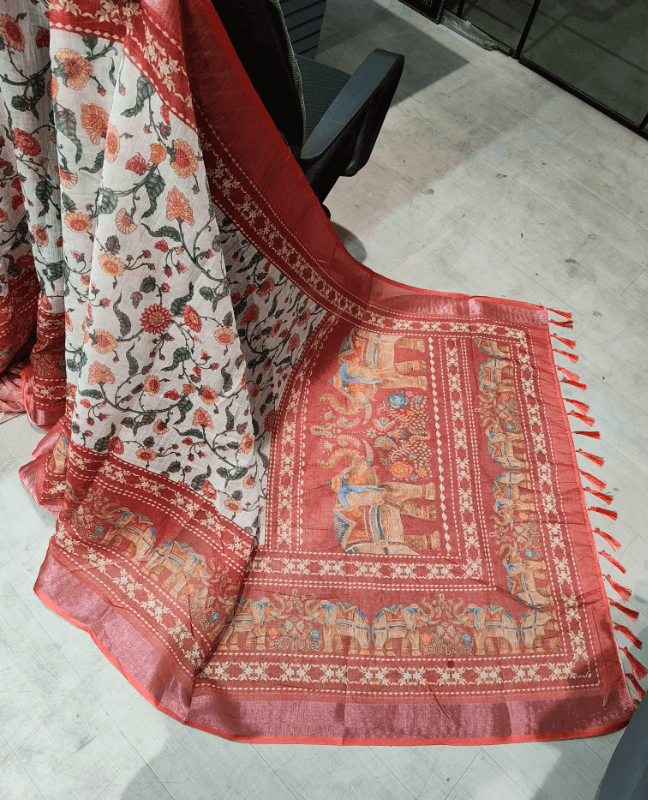 Saree front product visual before